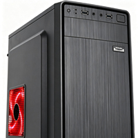 Boîtier PC Micro-ATX Mini-ITX personnalisé 350 mm petit format 4 emplacements PCI Châssis gaming à flux d'air maillé pour ordinateur de bureau