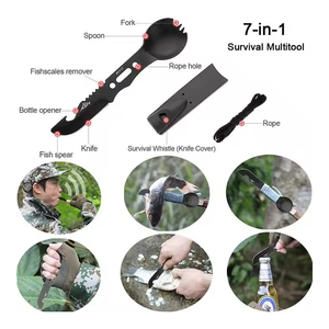 <span class=keywords><strong>Kit</strong></span> Táctico de Supervivencia de Emergencia, <span class=keywords><strong>Kit</strong></span> de Primeros Auxilios para Viajes al Aire Libre, Camping, Senderismo, SOS, 16 en 1 - Product Image 3