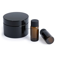 Vente en gros de pots cosmétiques en plastique de 500 ml avec bouchon à clapet pour l'emballage de sérum et de crème pour le visage (matériaux PP/PET/HDPE)