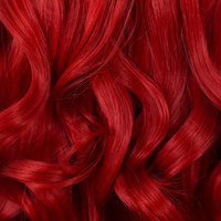 Celebrity Fire Red Colorful Natural Look Wave Futura Haute Température Fibre Synthétique Lace Front Perruques