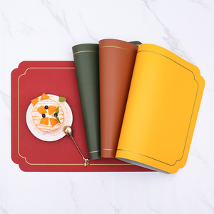 Shoho – set de 4 dessous-de-plat carrés de couleur unie, isolants thermiquement, imperméables, de style occidental, pour la salle à manger - Product Image 4