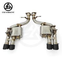 Système d'échappement complet en acier inoxydable CSZ Racing Performance avec collecteur et silencieux pour Ferrari 599 GTB V12 6.0L, échappement au son profond