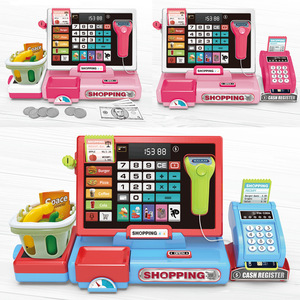 เครื่องคิดเลข POS ซูเปอร์มาร์เก็ตแบบอินเทอร์แอคทีฟเพื่อการศึกษา EPT ของเล่นเด็กเสมือนการเรียนรู้พร้อมเสียงสแกนเนอร์และเครื่องคิดเงิน - Product Image 3