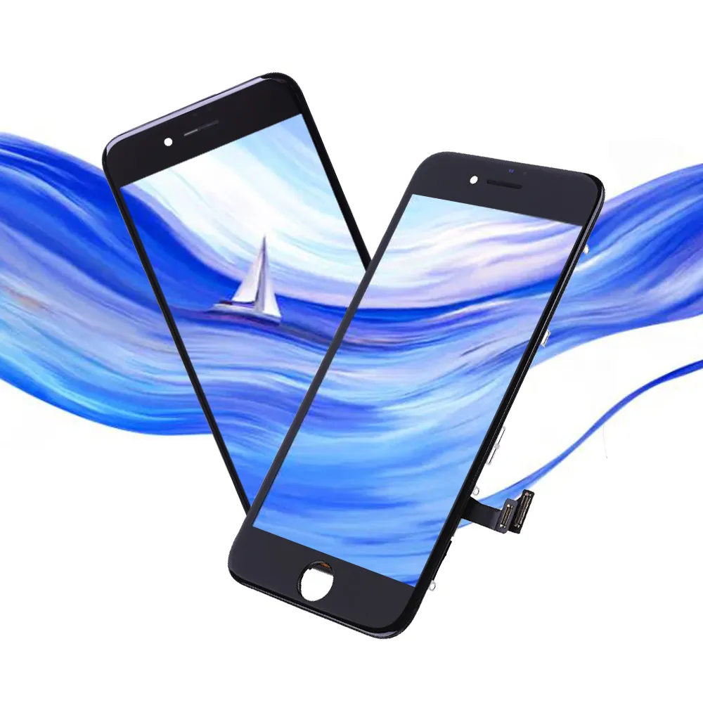 Layar Sentuh LCD iPhone, LCD Tampilan Ponsel Digitizer Rakitan Layar Sentuh untuk iPhone 5 5S 6 6S 7 8 Plus X XR XS 11 Pro Max