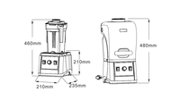 Ssl 1500W High Power Bevroren Drinken Juicer Commerciële Ijs Blender Met Noise Behuizing