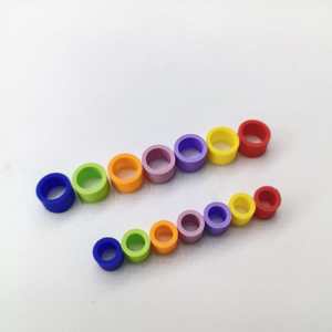 Alat Identifikasi Instrumen Gigi Ouwen Bulk - 100PCS Cincin Identifikasi Oral Multi-Warna Cocok untuk Pinset/Probe - Product Image 3