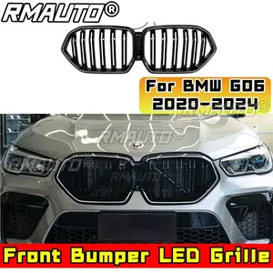 Rejillas Superiores de Radiador Delanteras LED para BMW X6 G06 2020-2024, Rejilla de Parachoques Delantero para Carreras, Pieza de Modificación - Product Image 3