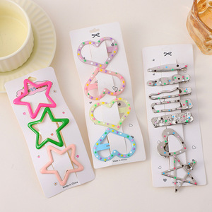 Barrettes à cheveux étoiles mignonnes 12 cm, pinces BB durables pour enfants, usage quotidien - Product Image 4