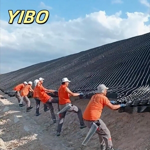 Géocell en <span class=keywords><strong>plastique</strong></span> HDPE PP pour mur de soutènement de voie ferrée, système de traitement des rivières à haute résistance - Utilisation en extérieur - Product Image 5