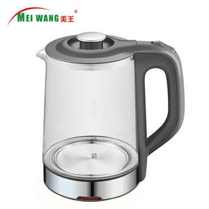 Bouilloire électrique avec corps en verre borosilicate, protection anti-chauffe à sec et anti-surchauffe pour usage domestique, extérieur et garage KE04007 - Product Image 3