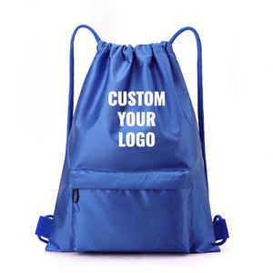 Custom Logo Unisex Gym <b>Drawstring</b> <b>Backpack</b>, Pretty Design Waterproof Softback with Soft Handle & Adjustable Belt - Product Image 1