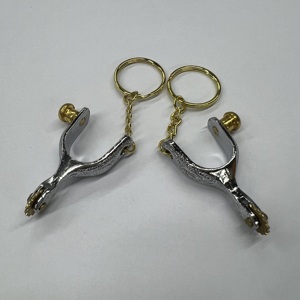 <span class=keywords><strong>Vente</strong></span> flash Mini éperons <span class=keywords><strong>de</strong></span> cheval Porte-clés Équestre Métal Fait main Porte-clés <span class=keywords><strong>de</strong></span> collection Cadeau - Product Image 4
