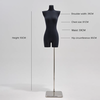 Maniquí Femenino Coreano de Hombros Planos para Exhibición en Escaparates, Vestidos de Novia, Maniquí de Medio Cuerpo, Accesorios para Fotografía
