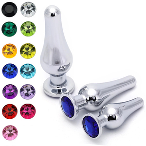 3 adet Set Anal Plug Anal eğitmen kiti, Greatlevel konik Metal Jeweled fetiş takı Anal tıkacı seks oyuncakları kadın erkek çift - Product Image 1