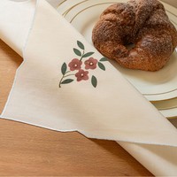 Serviette à imprimé floral vintage, serviette en tissu carrée brodée, serviette et set de table pour restaurant, thé de l'après-midi, séances photo