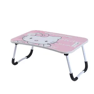 colorful design hello kitty injection molding laptop table desk for bed