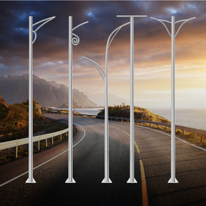 תאורת רחוב LECUSO 5M-9M ו-10M, עמודי אלומיניום/פלדה מגולוונים בחום + ציפוי אבקה, אחריות ל-10 שנים - Product Image 1