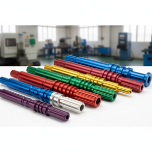 Service d'usinage personnalisé, pièce d'arbre CNC, haute précision, titane, laiton, alliage d'acier, fraisage 5 axes, tournage, découpe EDM, fabrication - Product Image 1