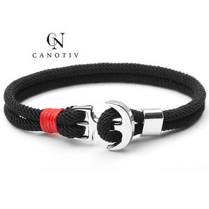 Pulseras hechas a mano de nailon para hombre, pulseras con amuleto de paracaídas, cuerda de Milán, joyería al por mayor - Product Image 4