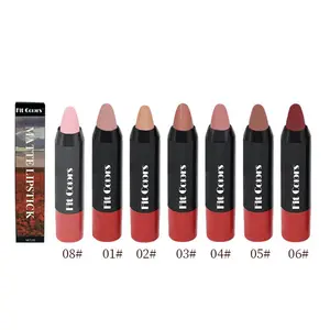 Fit Colors vendita calda 7 colori Long Lasting Lip Beauty Cosmetics rossetto Half Matte Lipstick Pen