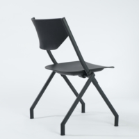 Nouvelle chaise pliante de formation de chaise en plastique moderne avec table et accoudoir avec table d'écriture pour les étudiants