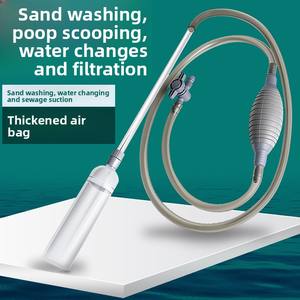 Petit Rectangle En Plastique Fish Tank Changeur D'eau Toilette Aspiration Manuel Mini Pompe Siphon Aspirateur Nettoyage Bouse - Product Image 3