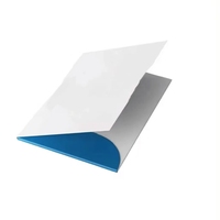 A2 mejor precio Oficina impresa papel de cartón A3 documento certificado archivo brillante laminación carpeta negra con bolsillos y logotipo