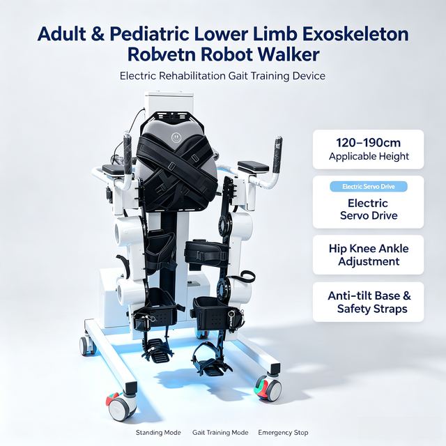 Rehabilitation and Therapy Equipment for Robot Exoskeleton Walking, Children's Standing Frame, Children's Wheelchair