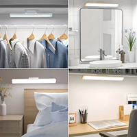 Lampe tactile LED rechargeable avec fixation magnétique ; Convient pour l'éclairage d'armoire, la lecture sur bureau et la veilleuse de chevet.