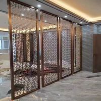 Fabricants de cloisons en acier inoxydable découpées au laser en métal pour projet de restaurant hôtel bar décoratif