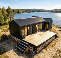 Cabane forestière modulaire durable de style nordique - Maison moderne d'extérieur - Commerce professionnel de Hainan avec service sur mesure