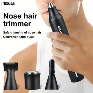 Kit de <span class=keywords><strong>tondeuse</strong></span> à cheveux professionnelle 4-en-1 rechargeable par USB, <span class=keywords><strong>tondeuse</strong></span> à poils du nez et des oreilles, rasoir à barbe et à sourcils, outil de toilettage pour hommes, usage domestique - Product Image 3