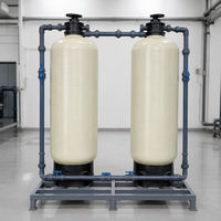 Réservoir de filtration de sable en PRV (Plastique Renforcé de Fibres) de grand diamètre pour usage industriel, capacité 1000L/heure pour le traitement des eaux industrielles