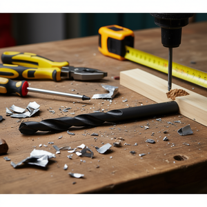 Foret hélicoïdal HSS 3,1 mm, longueur 65 mm, série courte noire pour métal, bois, plastique - Product Image 3