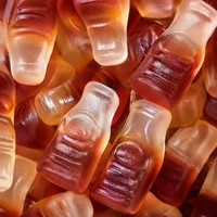 Bonbons gélifiés en forme de dessin animé, sans gras, sans conservateurs, saveur fruits mélangés, à mâcher, en sachet, vente en gros