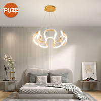 Tempat lilin LED busur desain sederhana ruang makan Hotel ruang tamu kamar tidur dapat disesuaikan kreatif