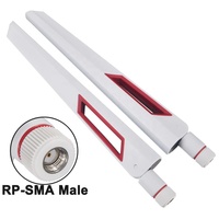 RP-SMA de antena de doble banda, amplificador Universal Wlan, 2,4G, 5,8G, 5Ghz, 2,4 Ghz, color blanco