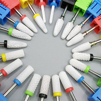 WELLFLYER NADR-146 Embouts de perceuse à ongles professionnels en céramique, fraises rotatives en carbure de silicium pour manucure électrique, produit de qualité supérieure