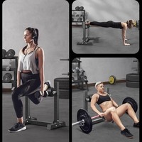 Rack de squat réglable bulgare pour entraînement des jambes, avec cadre en fonte, pour presse à jambes et entraînement d'équilibre à domicile