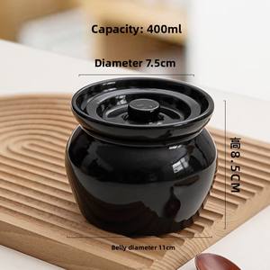 Pot de rangement <span class=keywords><strong>en</strong></span> argile moderne avec couvercle, pot à épices <span class=keywords><strong>en</strong></span> céramique populaire, pots <span class=keywords><strong>en</strong></span> <span class=keywords><strong>terre</strong></span> <span class=keywords><strong>cuite</strong></span> pour le stockage de bonbons, de nourriture, capacité d'<span class=keywords><strong>eau</strong></span> - Product Image 4