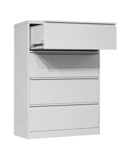 Archivador lateral de acero de 4 cajones Cajones anchos ajustables para oficina Almacenamiento de cocina Fábrica de equipos de oficina de metal de calidad - Product Image 4