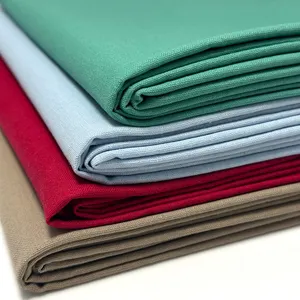 Cheap 100% Linen Shirt Fabric 60 Poly 20 Cotton 20 Linen Soft Cotton Linen Fabric Roll Wholesale
