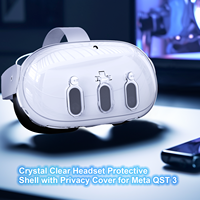Carcasa Protectora Universal Transparente para Auriculares, Protector de Pantalla de Privacidad, Cubierta Antipolvo, 3 Colores para Controladores de Juegos Joystick