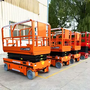 6m-14m Hydraulic Electric Mobile Elevated Work Platform Self-propelled Personal Man Lift Scissor Lift For Sale