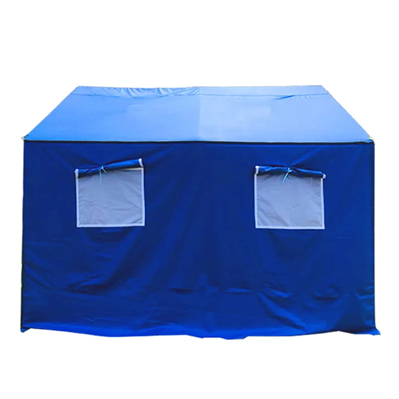 Feamont Enkele Dubbele Laag Waterdicht 3M/4M Noodtent Met Stalen Frame Polyester Canvas Oxford Doek Opvouwbaar Buitengebruik