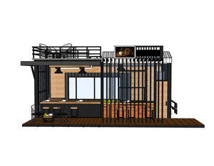 Chiosco Bar Ristorante Caffetteria Container Pop-up a Due Piani, Stand Prefabbricato in Acciaio per Negozi Mobili Fornitori Cinesi - Product Image 1