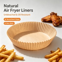 Papiers de cuisson carrés jetables en gros, résistants à la graisse, imperméables, antiadhésifs et résistants aux hautes températures pour friteuse à air