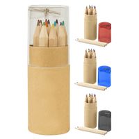 Crayons de dessin écologiques personnalisés de qualité supérieure, multi-crayons de couleur 12 couleurs, crayons de couleur pour enfants