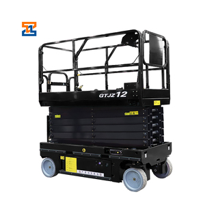 Elevador de Tijera eléctrico, plataforma de trabajo aéreo automóvil, elevador hidráulico móvil para <span class=keywords><strong>alquiler</strong></span>, suministro de fábrica - Product Image 6