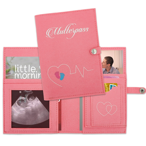 Funda de Fieltro Bordada para Mutterpass, Porta Pasaportes de Maternidad con Múltiples Diseños, <span class=keywords><strong>Carpeta</strong></span> Personalizada para Documentos de Embarazo, Regalo para Baby Shower - Product Image 2
